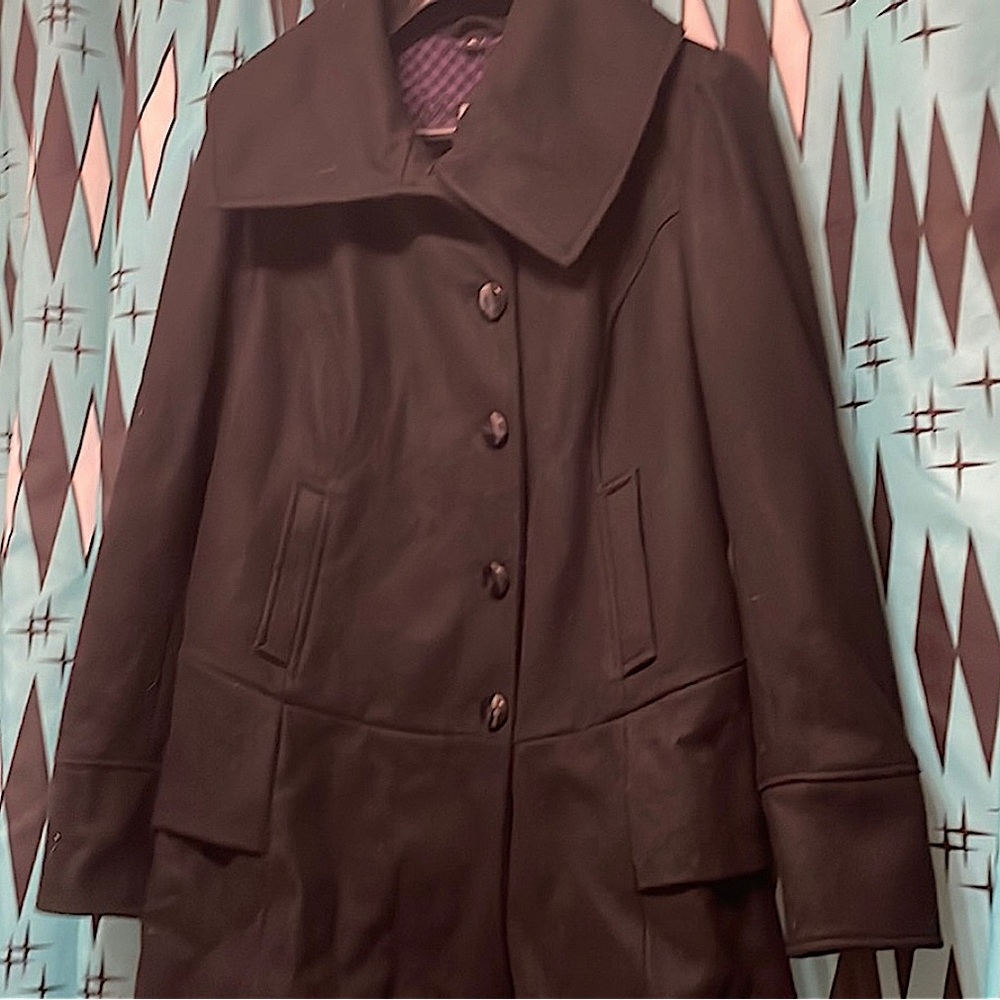 Steve Madden Wool Blend Skirted Coat Sz XL-*NWT w/Defect